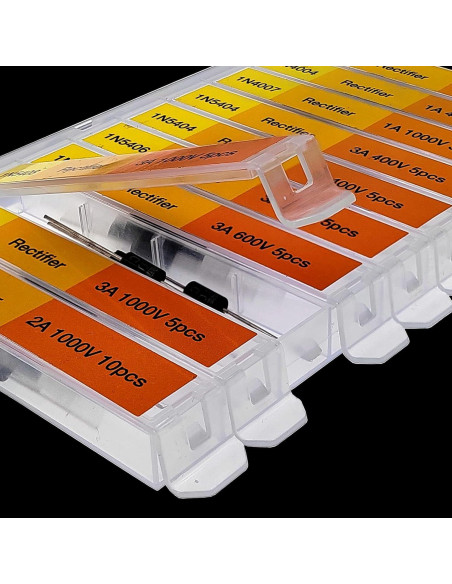 Kit de Diodos 250 Piezas EEEEE Schottky Zener Rectificadores Kit de Diodos 250 Piezas EEEEE Schottky Zener Rectificadores
