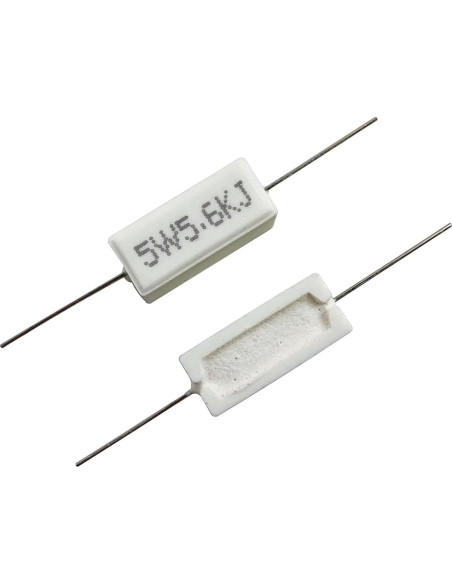 Kit de Resistores de Cemento Cerámico MOKMMKIT 5W 60 Piezas