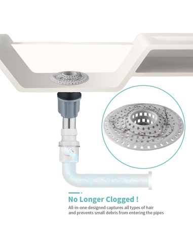 Receptor de Cabello Aluvor 3PCS Silicona Antibloqueo