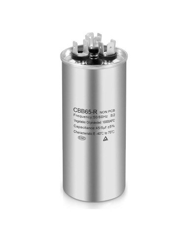 Capacitor Doble Boffdock 45+5 uF 370/440V para Aire Acondicionado