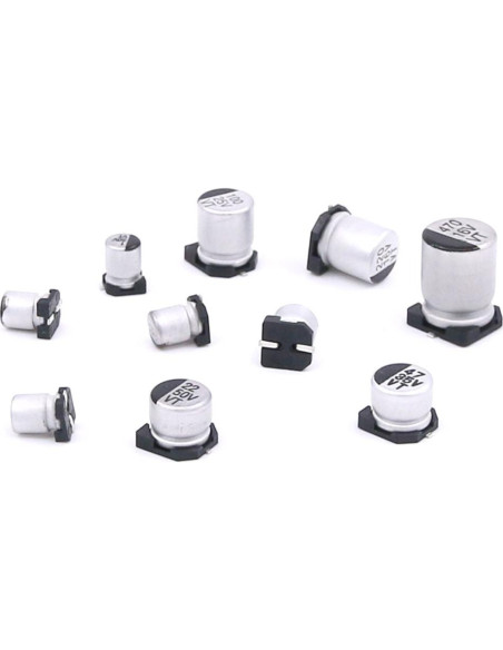 Kit de 165 Capacitores Electrolíticos SMD Hilitchi 0.47uF-470uF