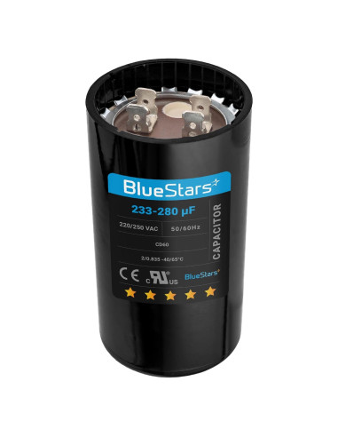 Capacitor de Arranque Redondo 233-280 uF 220-250V BlueStars
