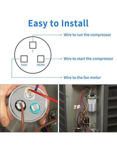 Capacitor CBB65B 40+5 uF 370/440V Doble Función BSROBOTIC
