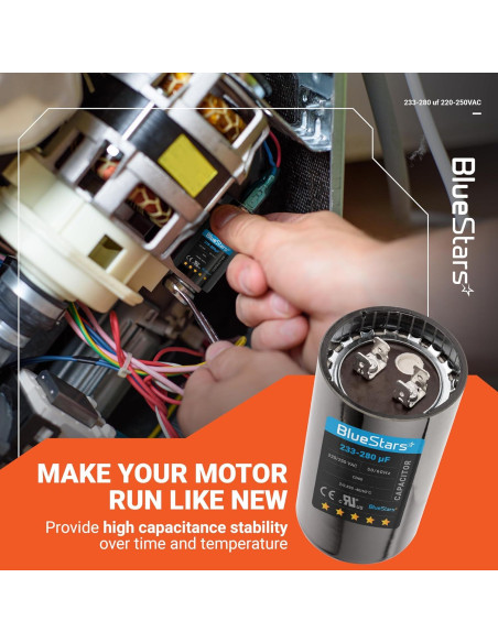 Capacitor de Arranque Redondo 233-280 uF 220-250V BlueStars