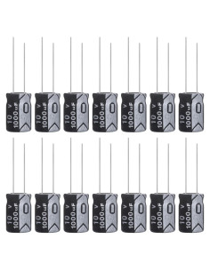 Capacitor Electrolítico ALLECIN 1000uF 10V 8x12mm - Paquete de 15