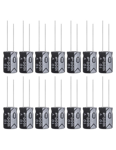 Capacitor Electrolítico ALLECIN 1000uF 10V 8x12mm - Paquete de 15
