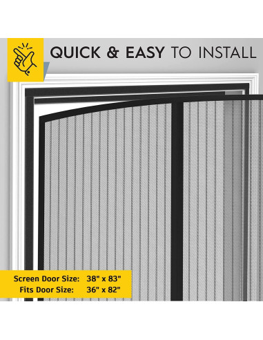 Puerta Pantalla Magnética AUGO 96.5x210.8 cm Auto Sellante