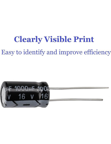 Kit de Capacitores Electrolíticos Aluminio 500Pcs 0.1uF-1000uF 10V-50V