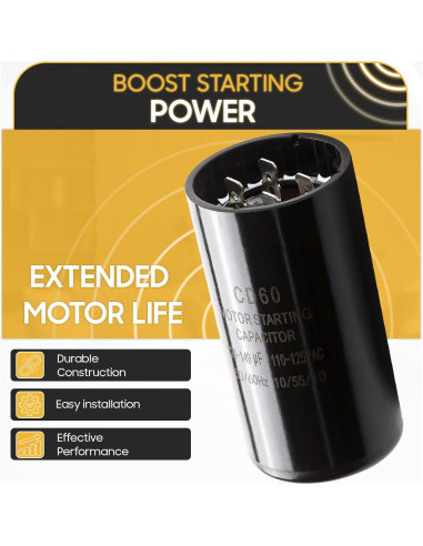 Capacitor de Arranque Seentech 124-149 uf 110-125V Redondo