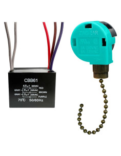 Interruptor de cadena YukiHalu para ventilador de techo 3 velocidades