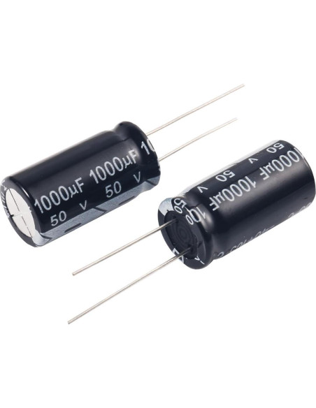 Capacitores Electrolíticos THROZZIK 1000uF 50V 10pcs 13x25mm