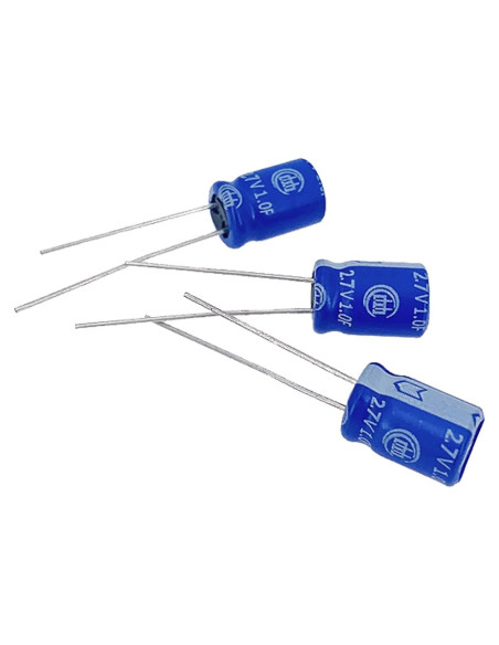 10 Pcs Super Capacitor 2.7V 1F Cermant Tipo Enrollado