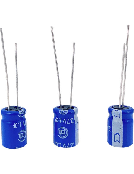 10 Pcs Super Capacitor 2.7V 1F Cermant Tipo Enrollado