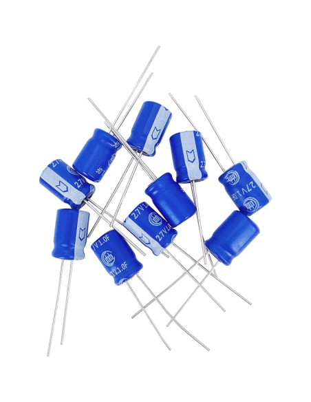 10 Pcs Super Capacitor 2.7V 1F Cermant Tipo Enrollado