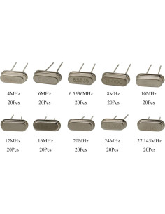 Kit de Osciladores de Cristal 200 Pcs Raogoodcx 4-27.145 MHz 2