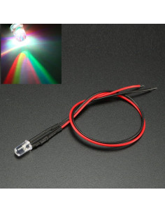 20 LEDs Pre Cableados 5mm uxcell Multicolor Parpadeo Lento 2