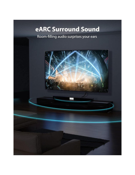 Cable HDMI 8K Stouchi 2.44m 48Gbps Alta Velocidad