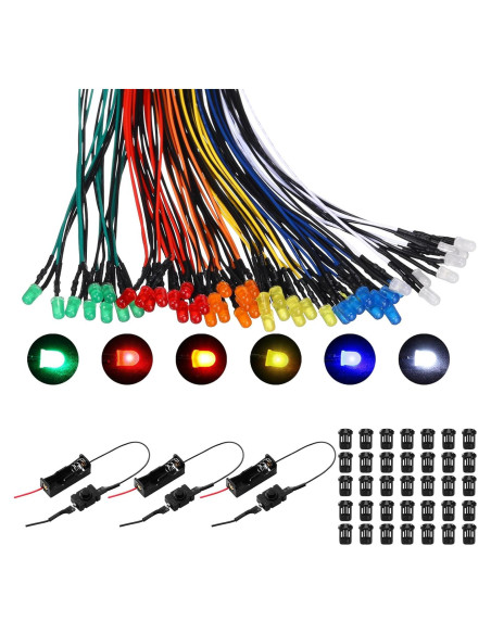 Kit de Luces LED 12V Saysurey 63 Piezas para Manualidades