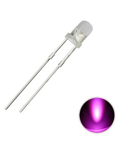 Diodo Emisor de Luz LED 3mm Morado Tegg 100pcs