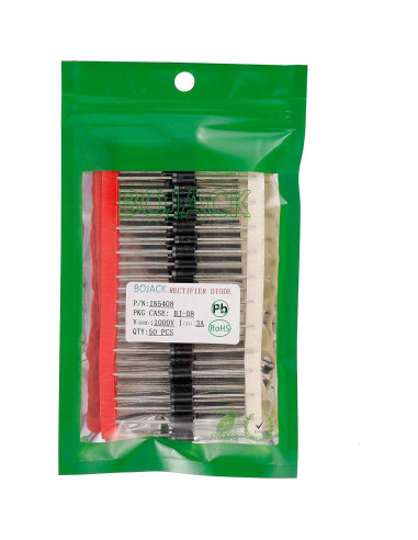 Diodo Rectificador BOJACK IN5408 3A 1000V Paquete de 50
