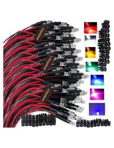 Kit 210 Pcs Diodos LED 3MM Pre Cableados 12V Ltvystore