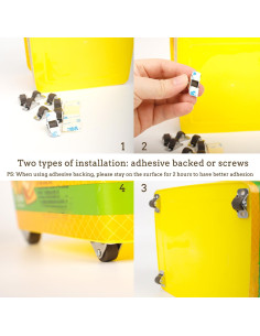 Ruedas Mini Caster WANLIAN 1.3 cm Adhesivo Paquete de 8 2