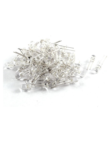 Diodo Emisor de Luz LED uxcell 70 Piezas 5mm Blanco