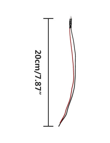 15 Diodos LED Pre-cableados HIRCQOO 12V para RC Crawler 1/10