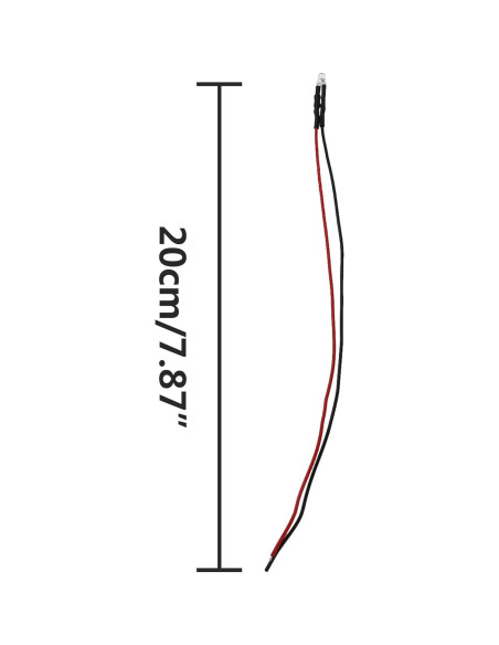 15 Diodos LED Pre-cableados HIRCQOO 12V para RC Crawler 1/10