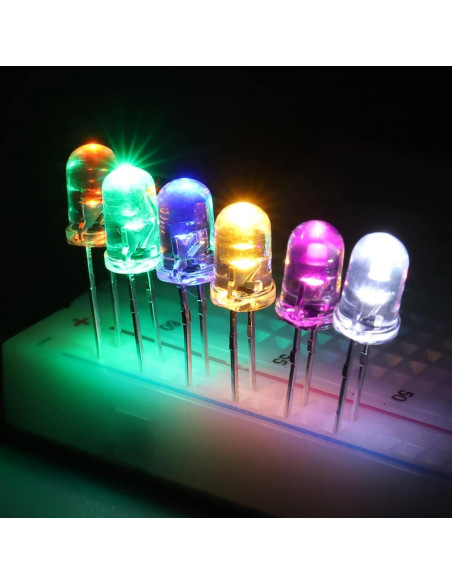 Kit de 1000 Diodos LED EBOOT 5 mm en 10 Colores