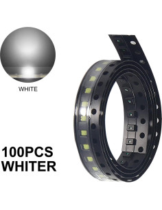 100 Diodos LED SMD 0805 AEDIKO Blancos 3V 20mA 2x1.2mm 2