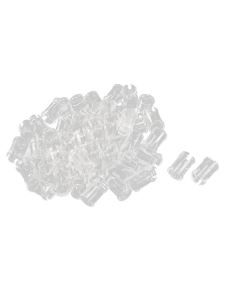 Portalámpara LED 50 Pcs uxcell Soporte Plástico 5mm