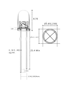 Kit 50 Diodos LED 5mm Brilinker 20mA 6V-13V Proyectos DIY 2
