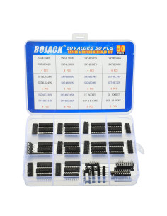 Kit de Chips Lógicos BOJACK 50 Pcs SN74LS y SN74HC