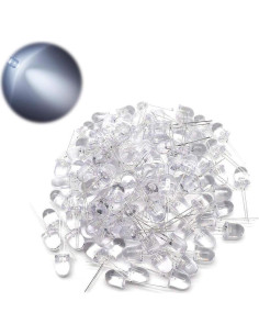 100 Diodos LED Blancos 10mm Yootop para Proyectos DIY 2