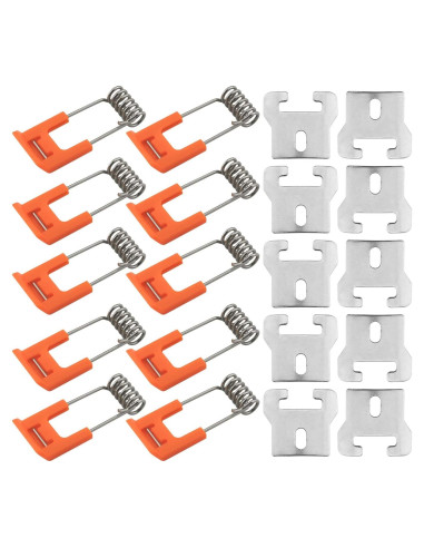 10 Clips de Resorte para Lámparas LED DGHAOP 25x22mm
