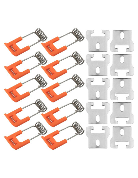 10 Clips de Resorte para Lámparas LED DGHAOP 25x22mm