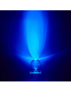 Diodos LED Azul 10mm Chanzon 50 Piezas 3V 20mA 2