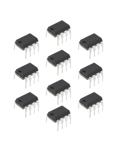 10 Amplificadores Operacionales TL072CP eMagTech DIP-8 Bajo Ruido