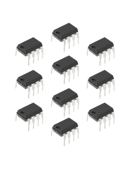 10 Amplificadores Operacionales TL072CP eMagTech DIP-8 Bajo Ruido