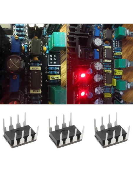 10 Amplificadores Operacionales TL072CP eMagTech DIP-8 Bajo Ruido