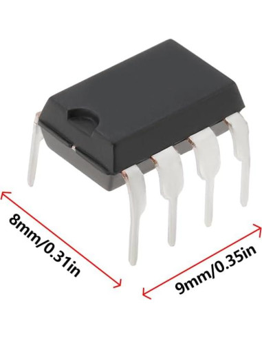 10 Amplificadores Operacionales TL072CP eMagTech DIP-8 Bajo Ruido