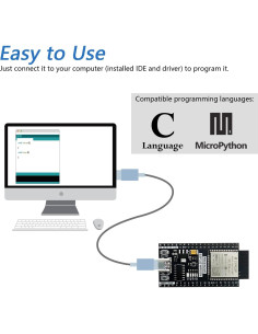 FREENOVE ESP32-WROOM Placa Doble Núcleo 240 MHz 2 Paquete 2