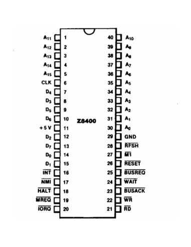 Microprocesador Z80 Z84C0020PEC 20MHz 8 bits - 2 Pcs