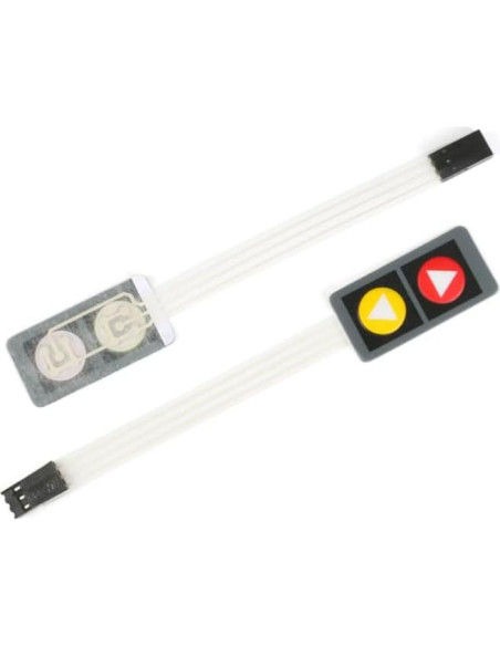 5 Piezas Interruptor de Membrana JESSINIE 2 Teclas 40x20mm
