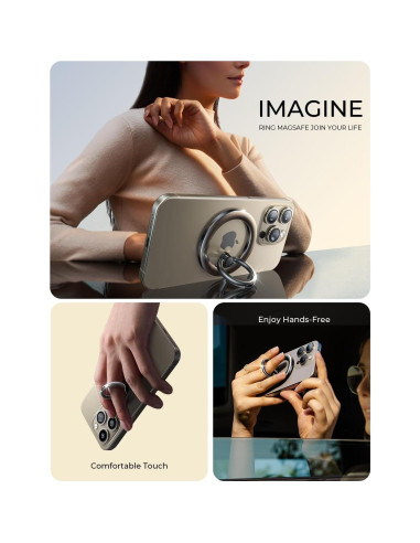 Soporte de Anillo Magnético LISEN para iPhone 16/15/14/13