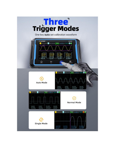 Osciloscopio Digital FNIRSI 2C53P 3en1 50MHz 250Ms/s