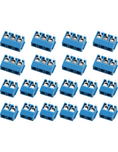 Bloques de Terminales de Montaje TAODAN 60PCS 2/3 Pines 5mm 2