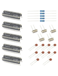Kit 5pcs ATMEGA328P SMD a DIP28 con Bootloader y Cristales 16MHz