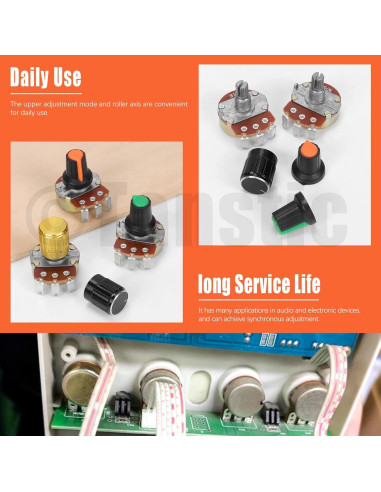 Conjunto de Potenciómetros de Guitarra Tanstic WH138 14 Piezas